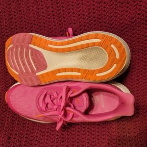 Big Kids Pink and Orange Athletic Shoes
